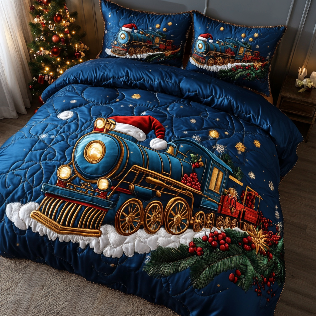 Jolly Express 3-Piece Quilted Bedding Set - Single (59" x 70")