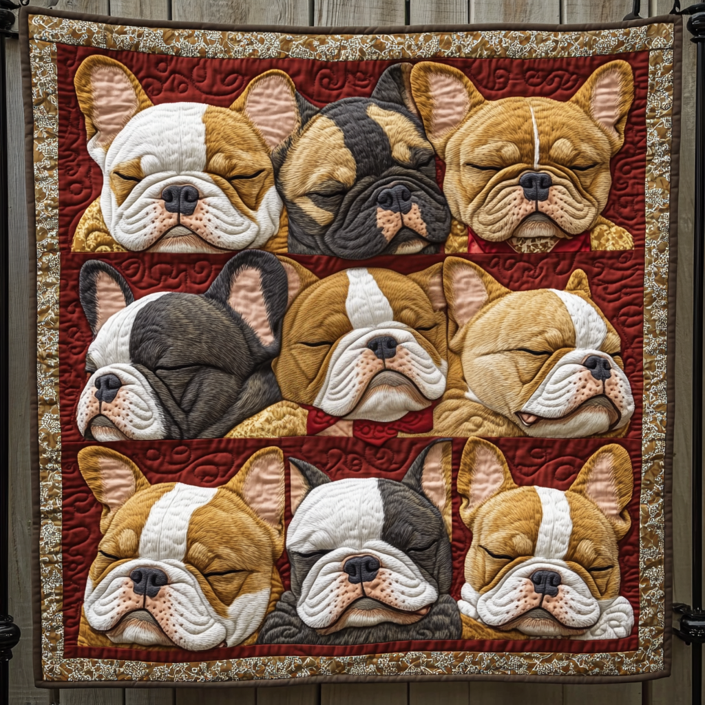 Jolly Jingle Pups Quilted Blanket - Throw (55" x 60")