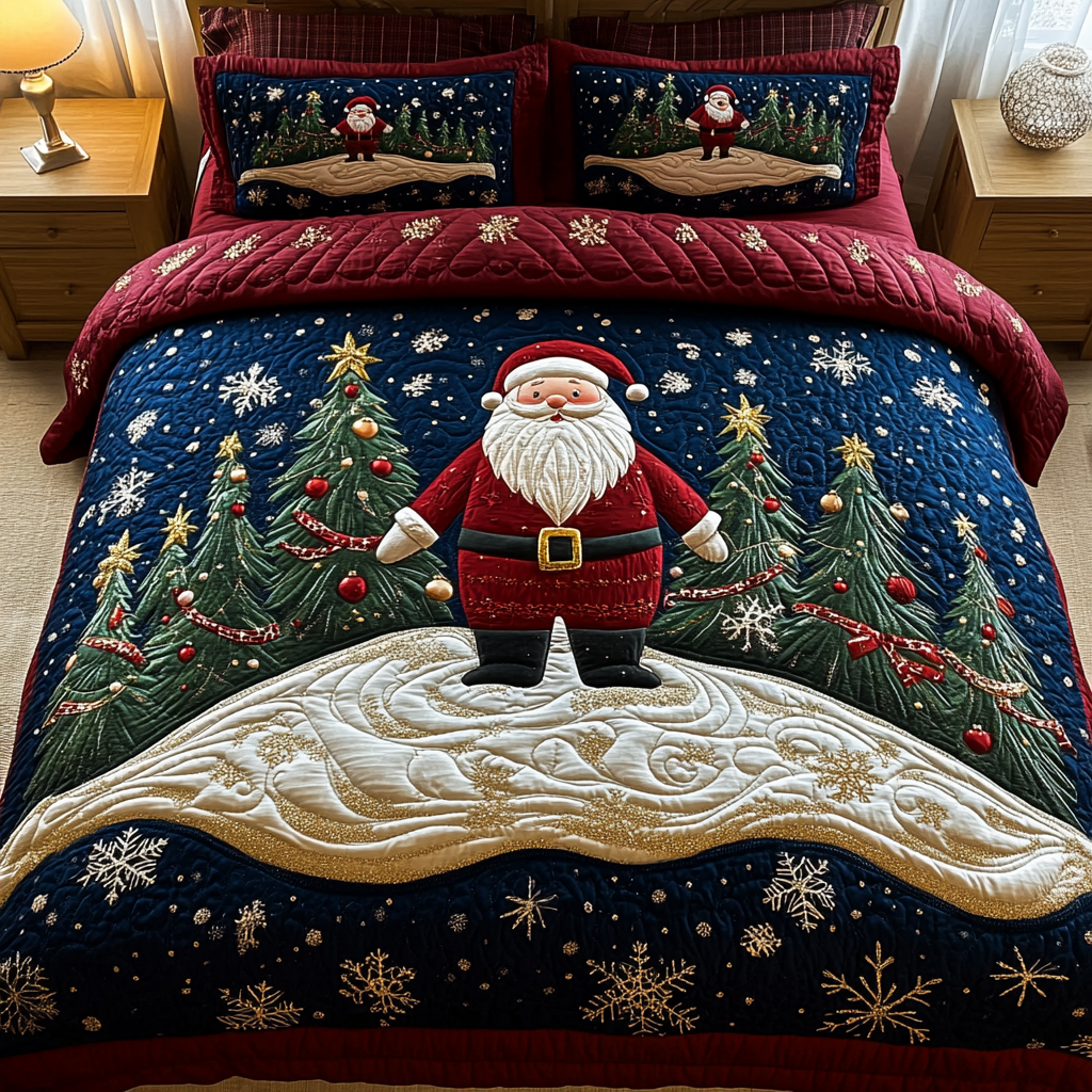 Jolly Nights 3-Piece Quilted Bedding Set - Single (59" x 70")