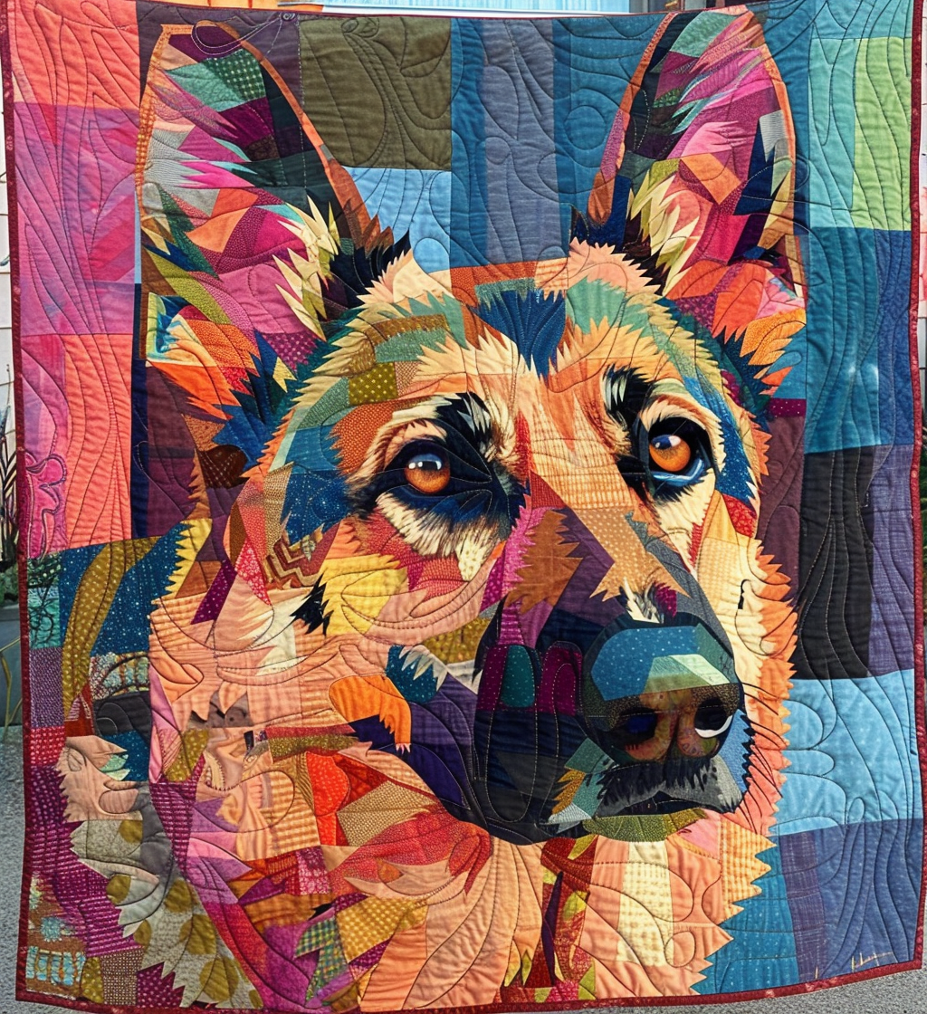 Joyful Paws Splash Quilted Blanket - Throw (55" x 60")