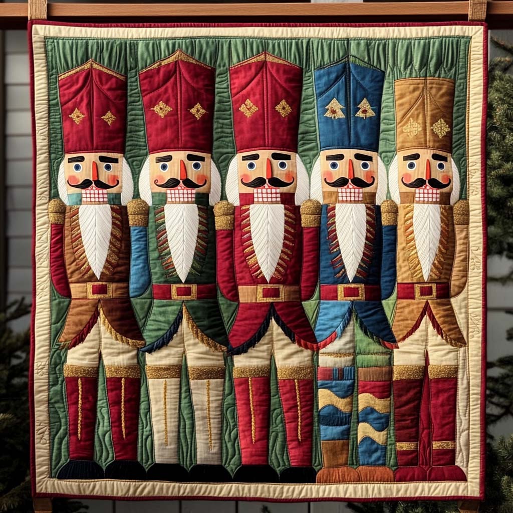 Joyful Soldier Quilted Blanket - Throw (55" x 60")
