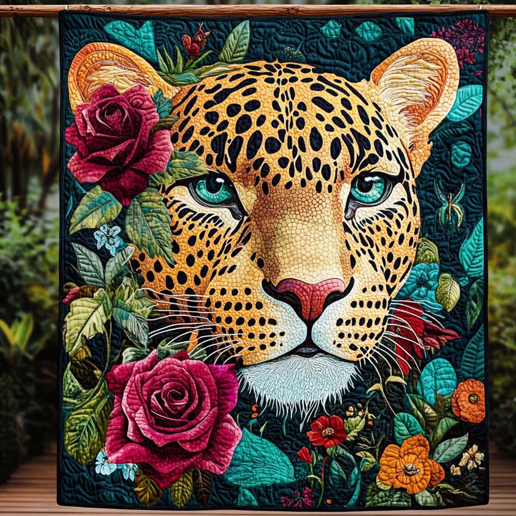 Jungle Jewel Quilted Blanket - Throw (55" x 60")