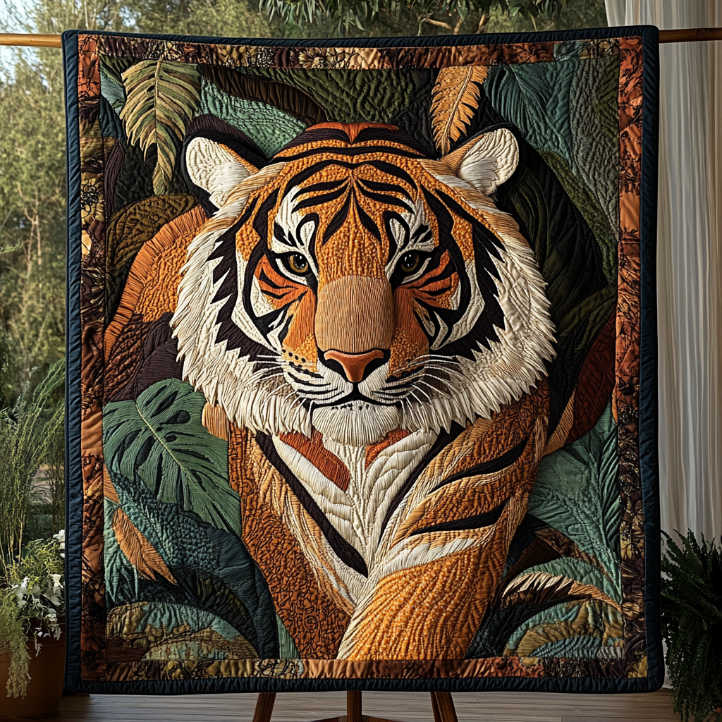 Jungle King Quilted Blanket - Throw (55" x 60")
