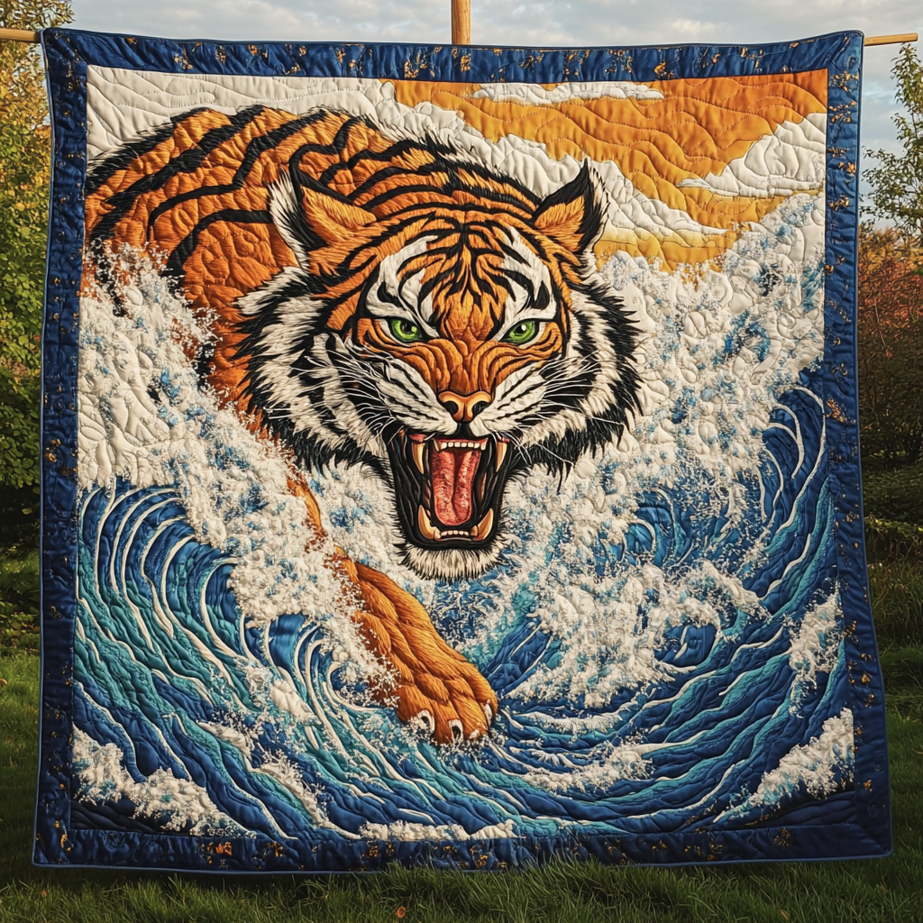 Jungle Sovereign Quilted Blanket - Throw (55" x 60")