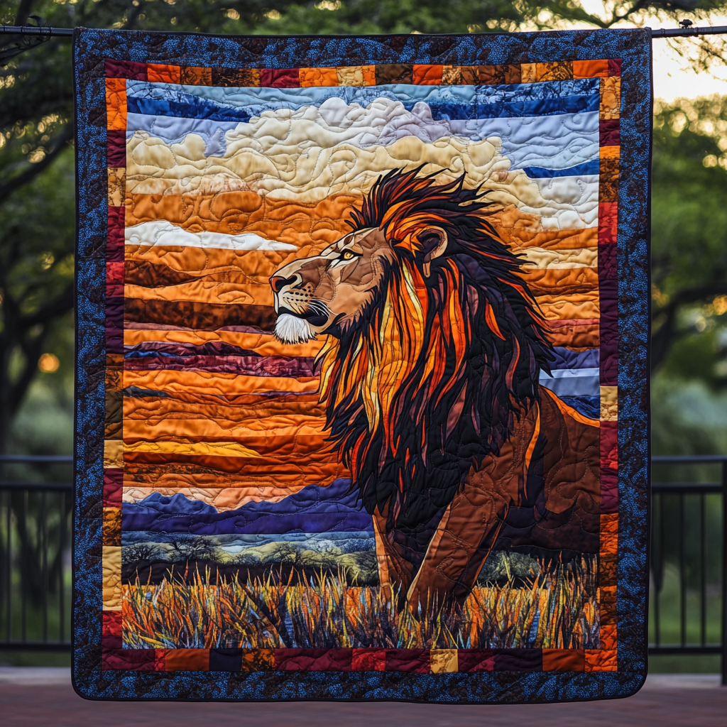 King of the Wild Quilted Blanket - Throw (55" x 60")