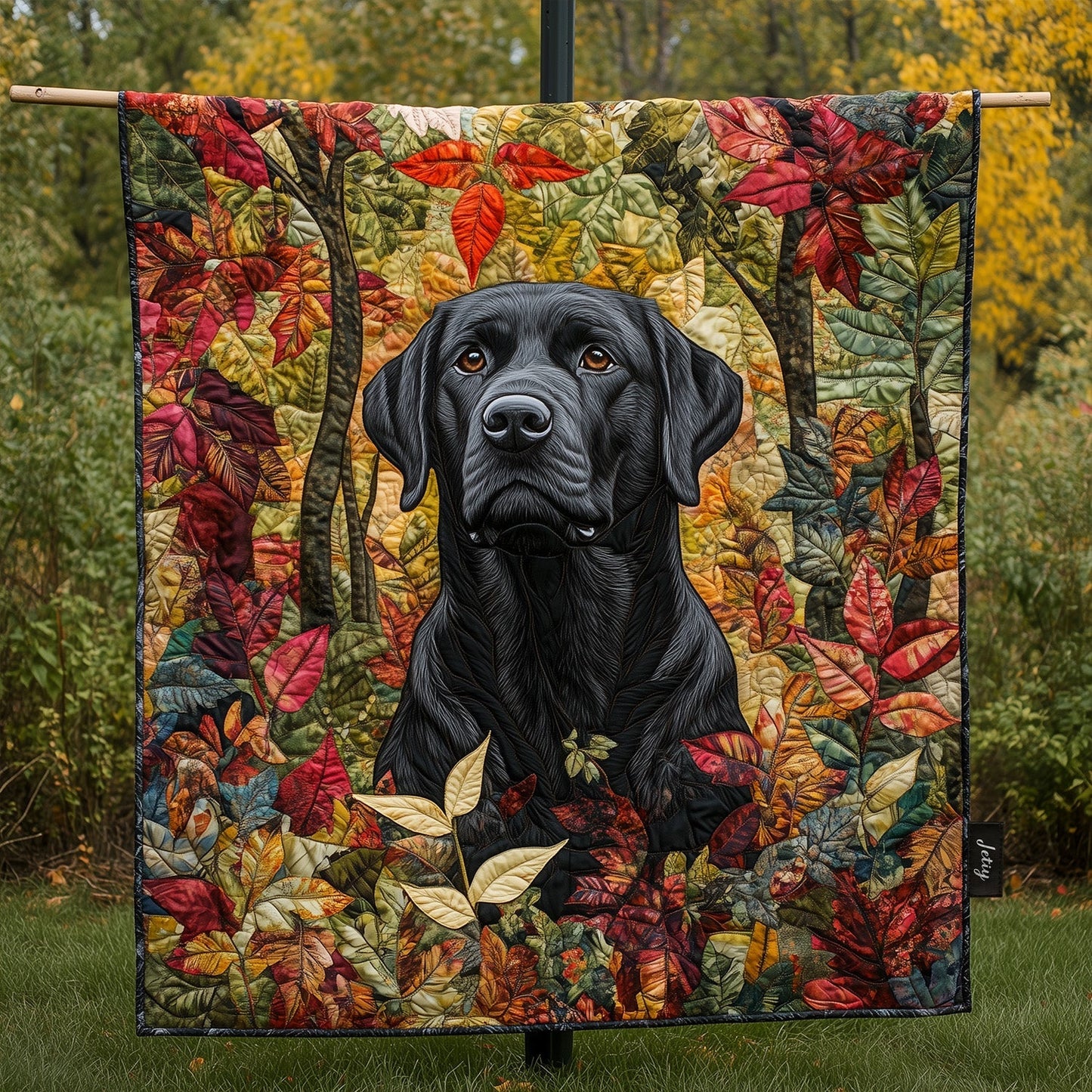 Labrador Loyalty Quilted Blanket - Throw (55" x 60")