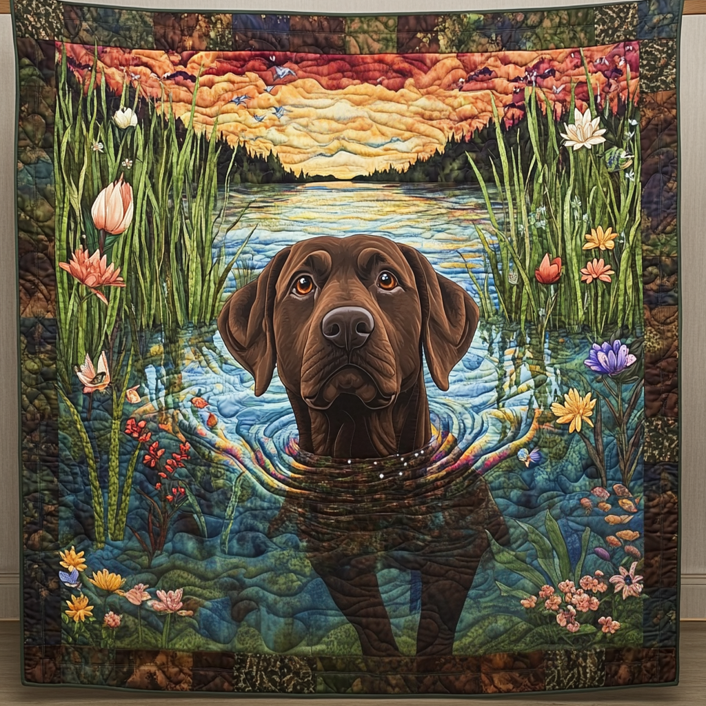 Labrador Love Quilted Blanket - Baby (30" x 40")