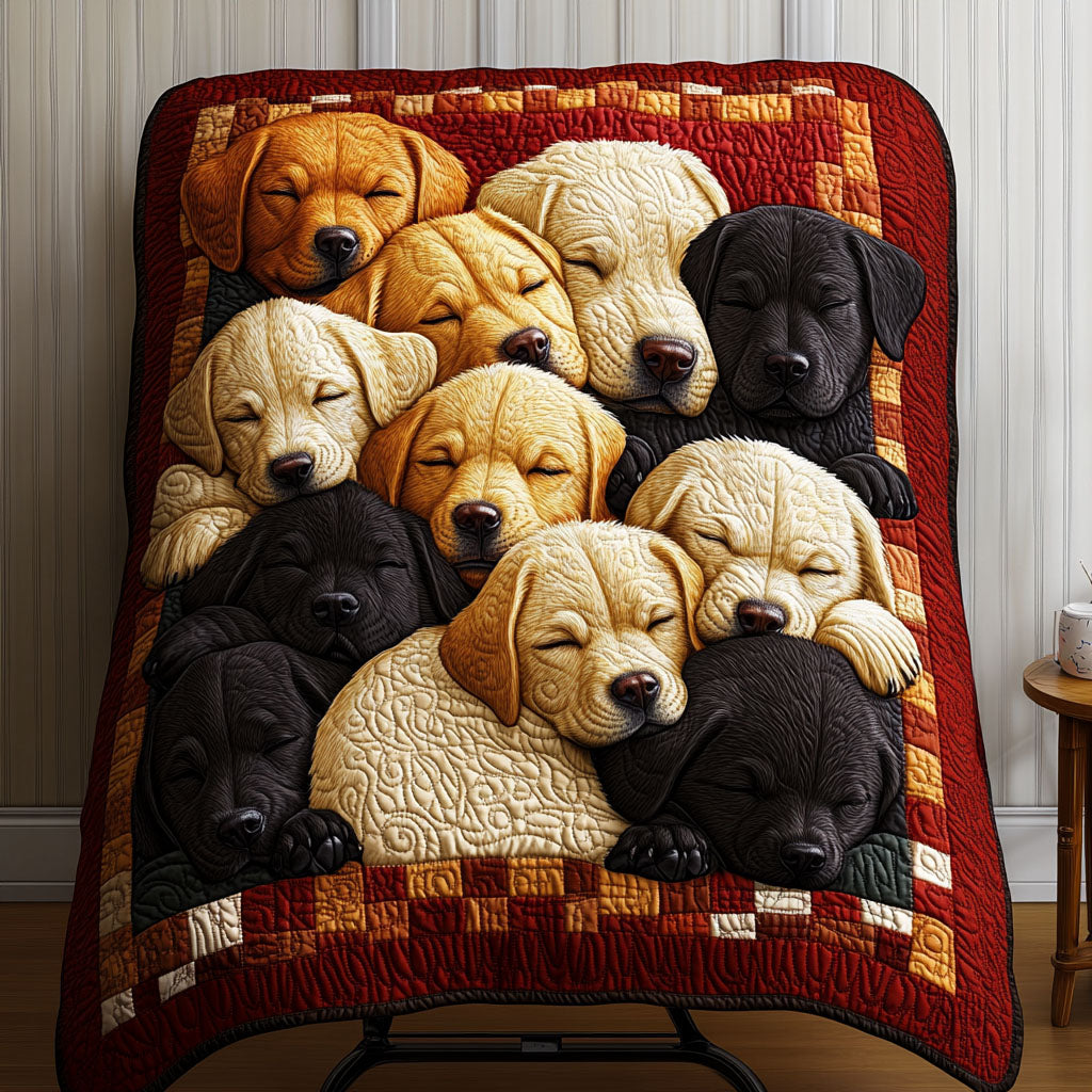 Labrador Love Quilted Blanket - Throw (55" x 60")
