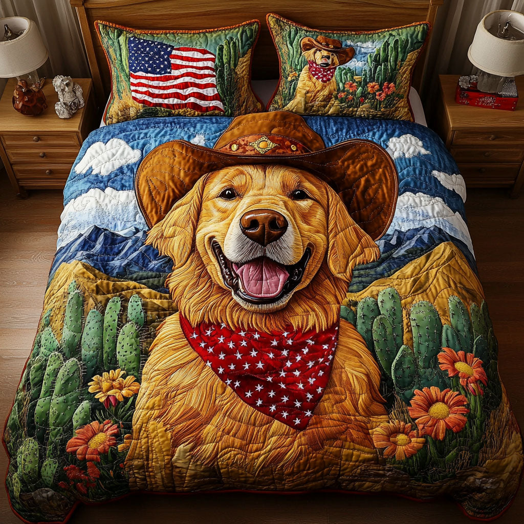 Lasso Lover 3-Piece Quilted Bedding Set - Single (59" x 70")