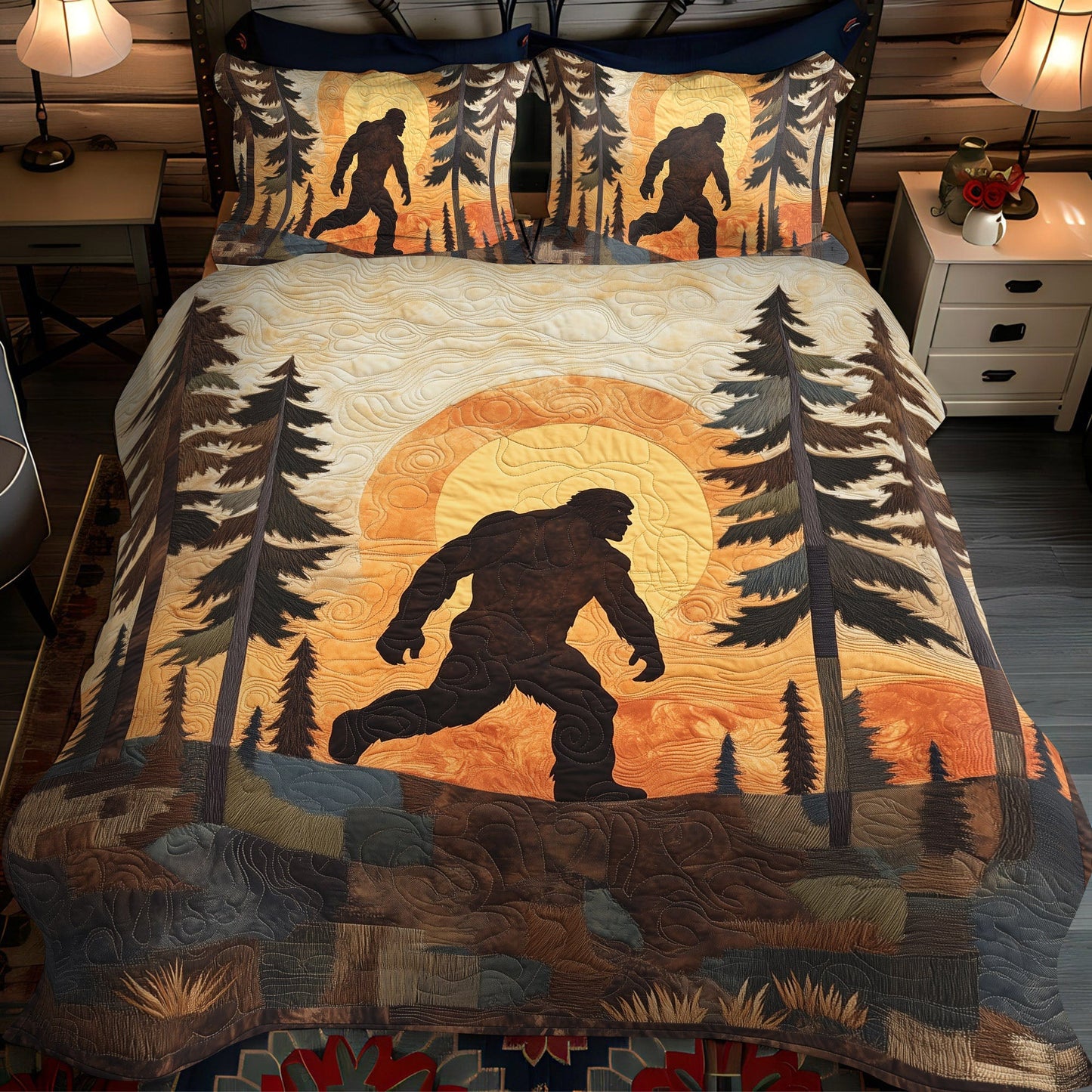 Legendary Footsteps 3-Piece Quilted Bedding Set - Single (59" x 70")