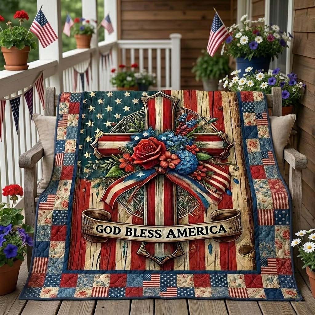 Liberty Faith Tribute Quilted Blanket - Baby (30" x 40") - Pack 1