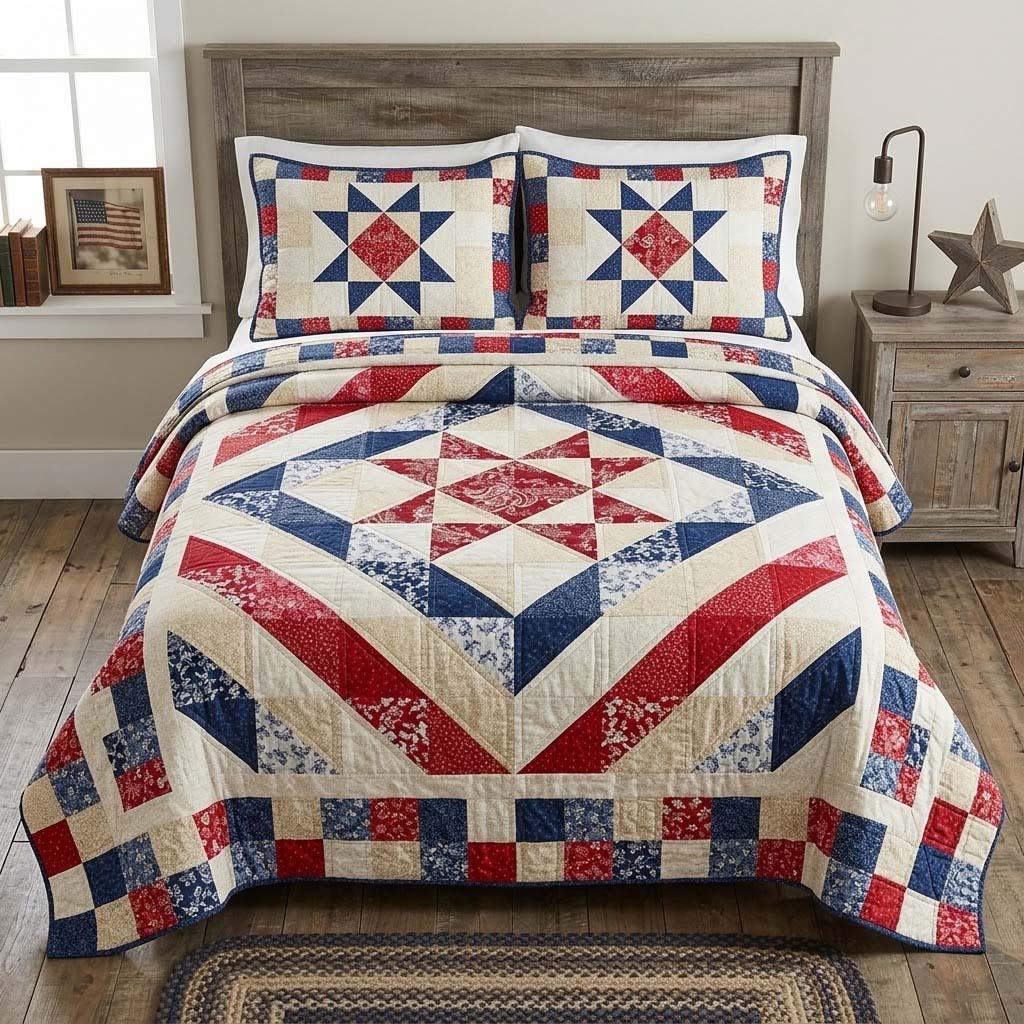 Liberty Jewel 3-Piece Quilted Bedding Set - Single (59" x 70")
