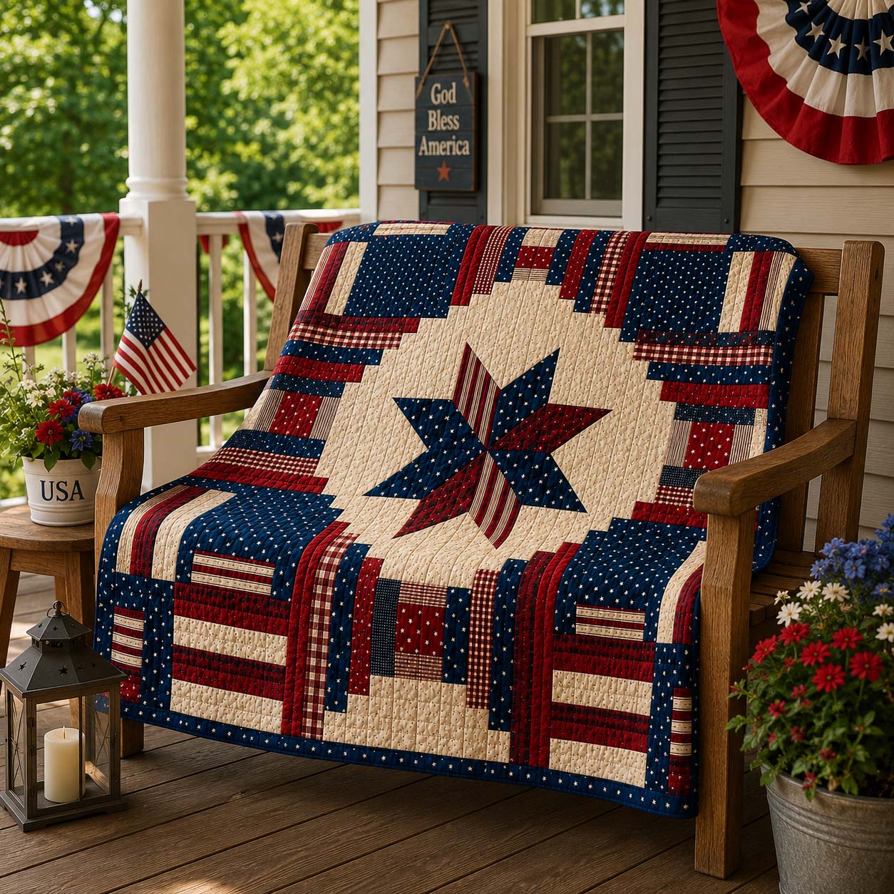 Liberty Patch Quilted Blanket - Baby (30" x 40") - Pack 1
