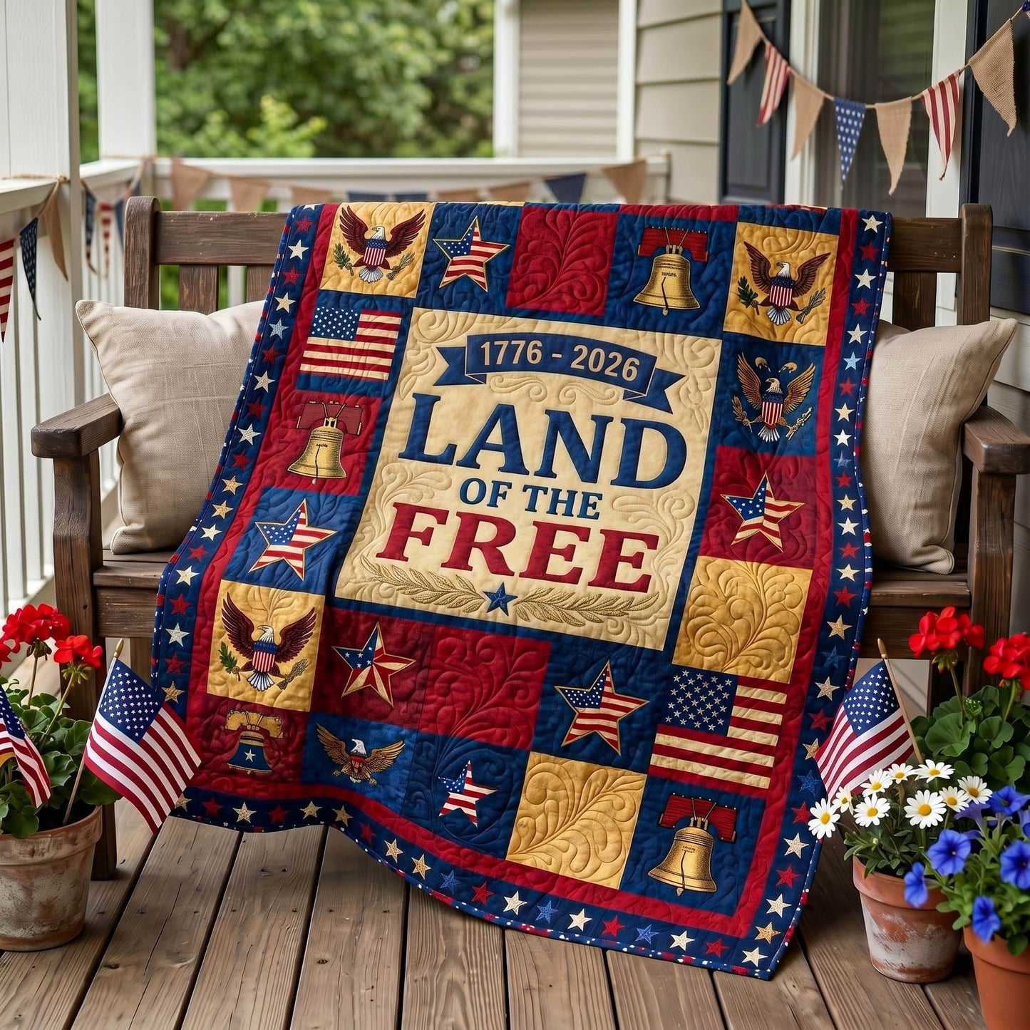 Liberty Patch Quilted Blanket - Baby (30" x 40") - Pack 1