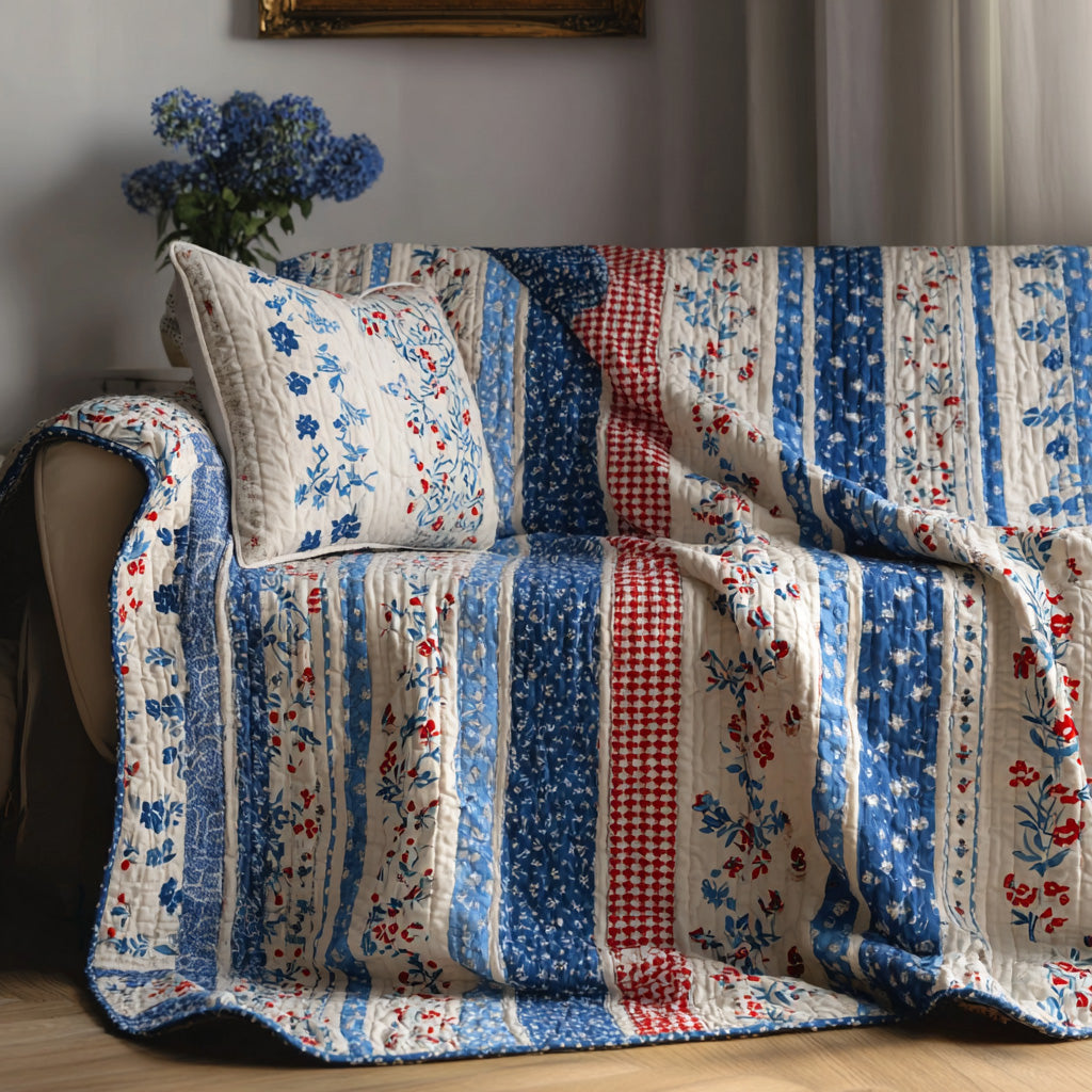 Liberty Patchwork Quilted Blanket - Baby (30" x 40") - Pack 1