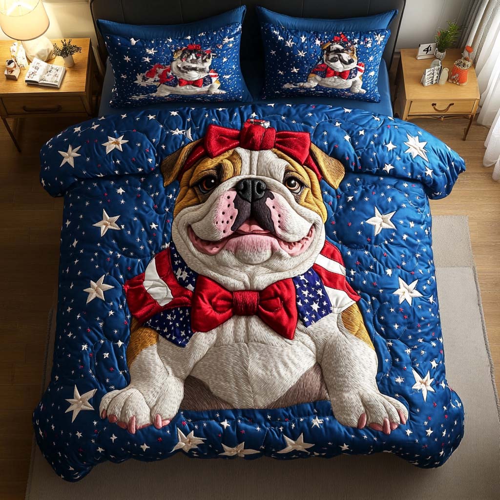 Liberty Pup 3-Piece Quited Bedding Set - Single (59" x 70")