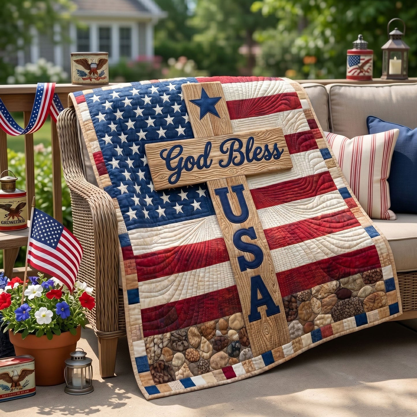 Liberty Spirit Quilted Blanket - Baby (30" x 40") - Pack 1
