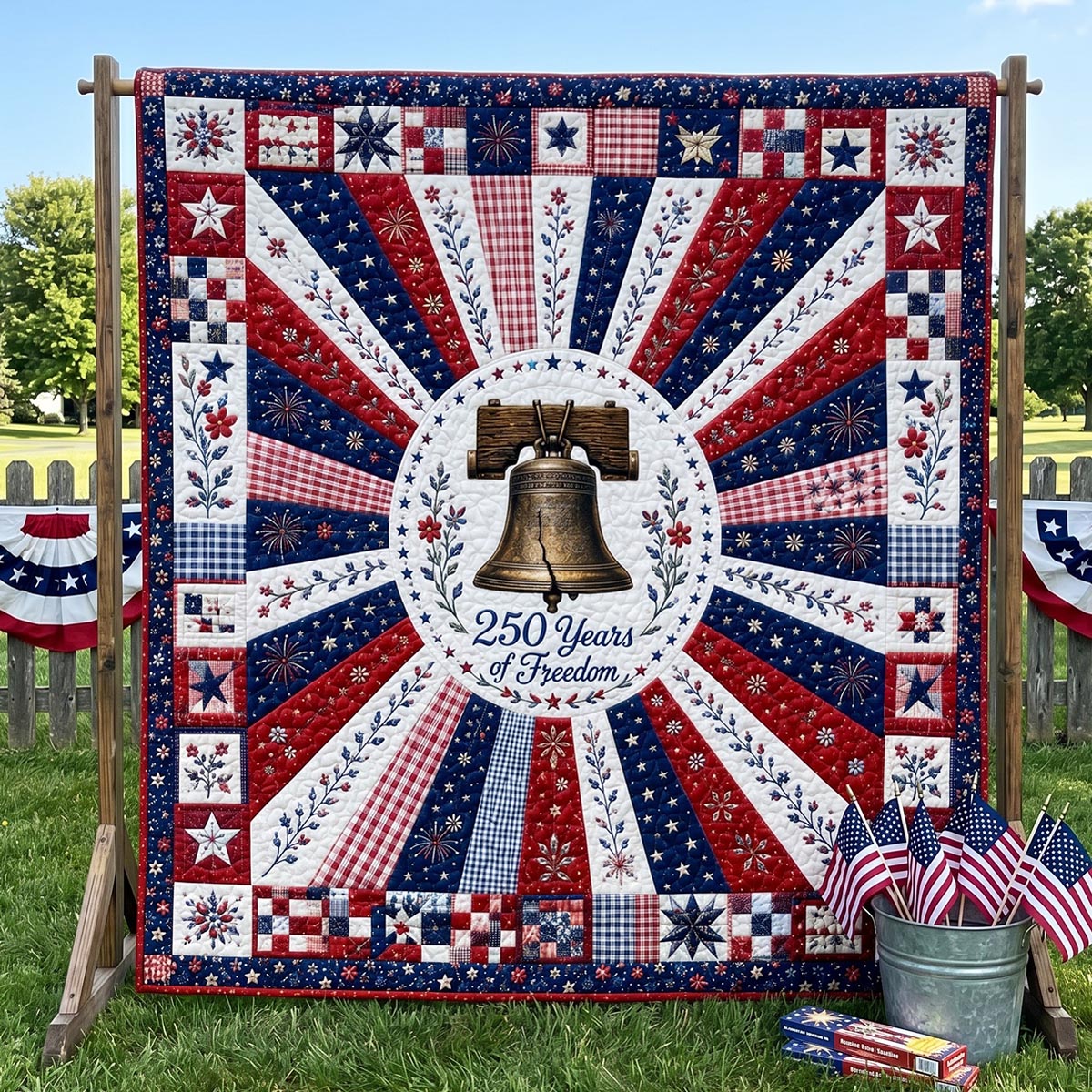 Liberty Starburst Quilted Blanket - Baby (30" x 40") - Pack 1