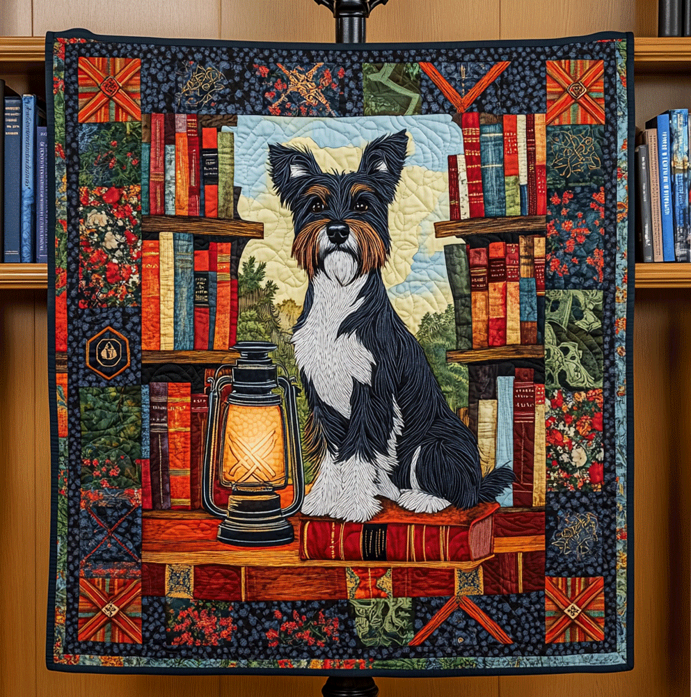 Library Guard Quilted Blanket - Throw (55" x 60")