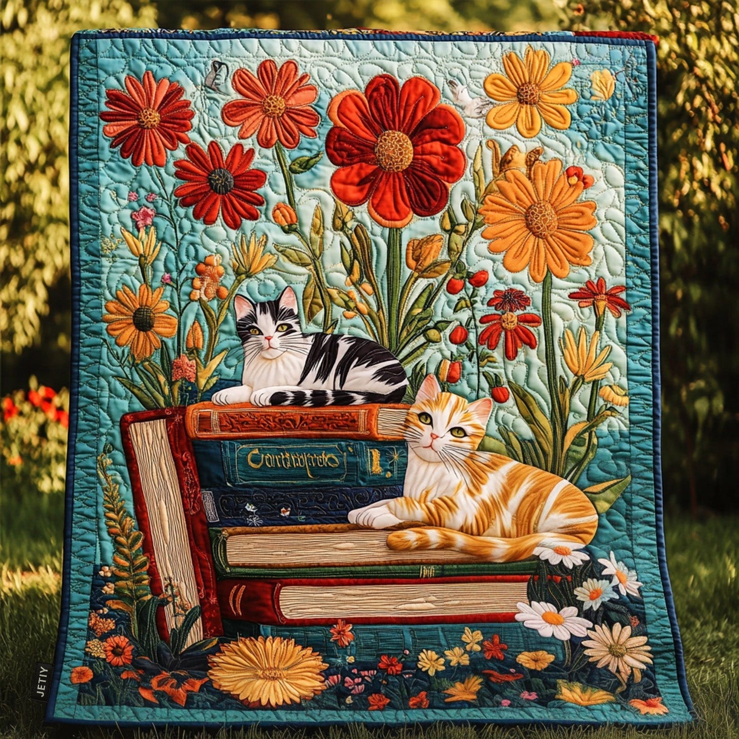 Library Whiskers Quilted Blanket - Baby (30" x 40")