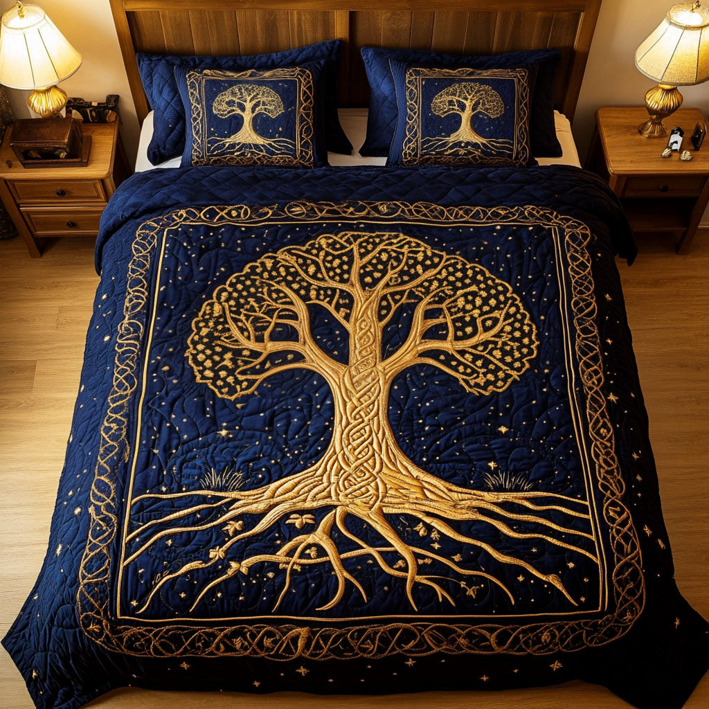 Life Tapestry 3-Piece Quilted Bedding Set - Single (59" x 70")