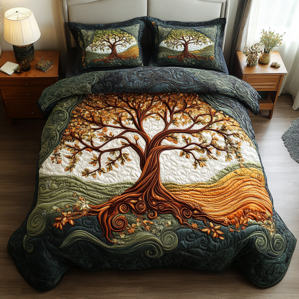 Life Embrace 3-Piece Quilted Bedding Set - Single (59" x 70")