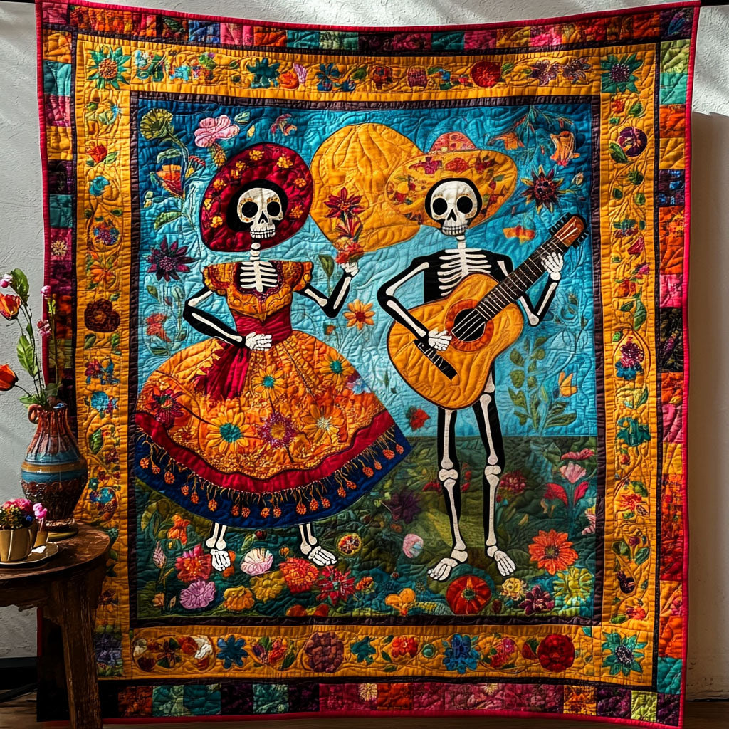 Lifes Last Dance Quilted Blanket - Throw (55" x 60")