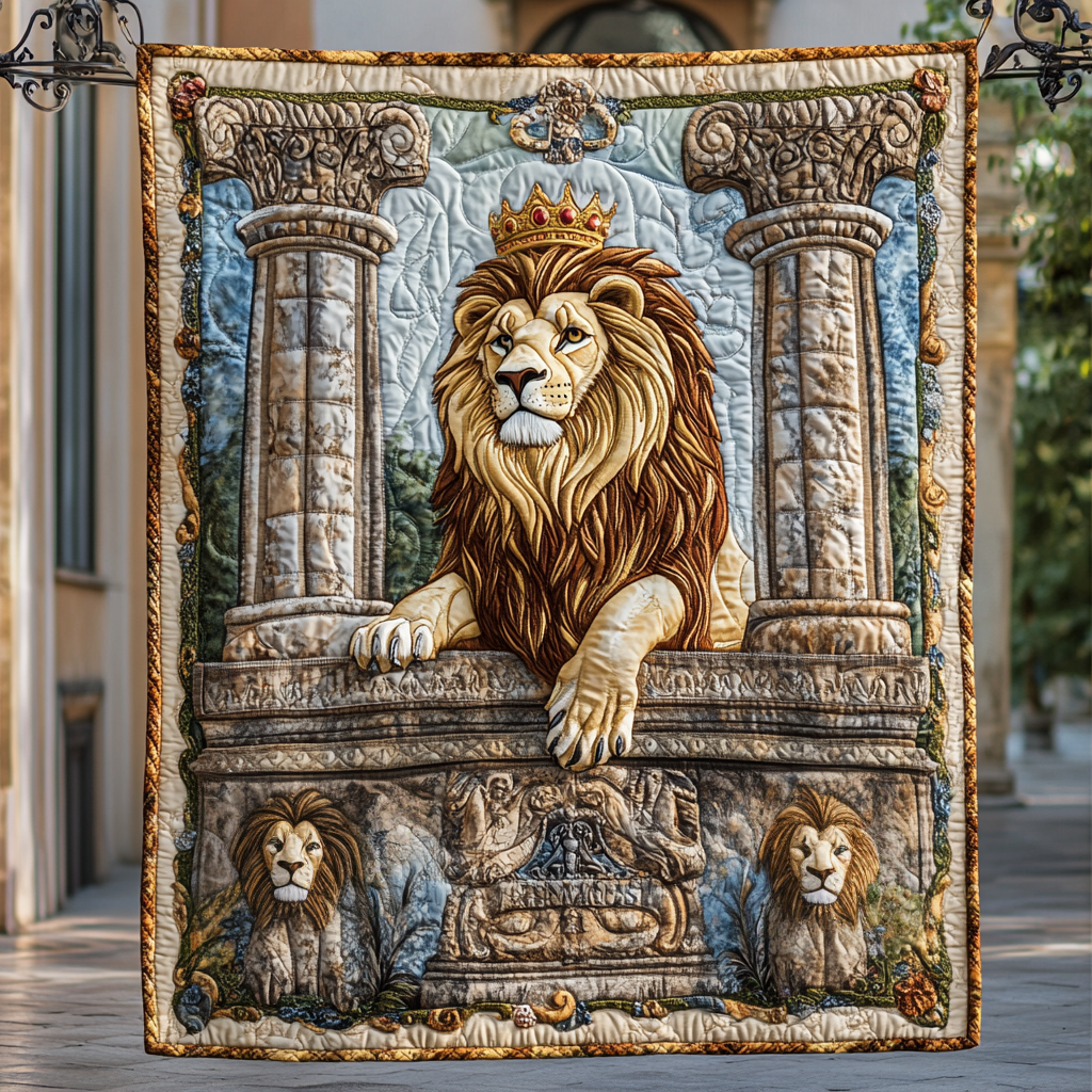 Lion King Quilted Blanket - Throw (55" x 60")