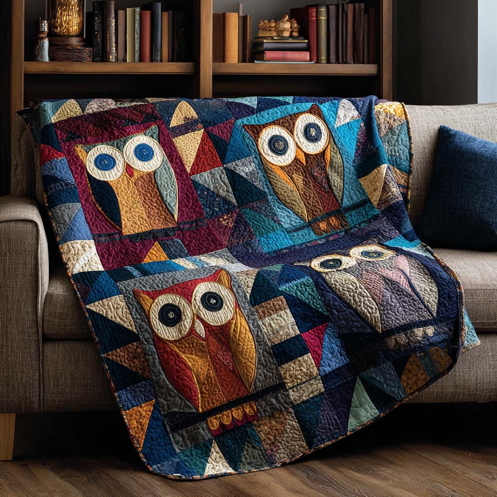 Lodge Owl Cabin Quilted Blanket - Baby (30" x 40") - Pack 1