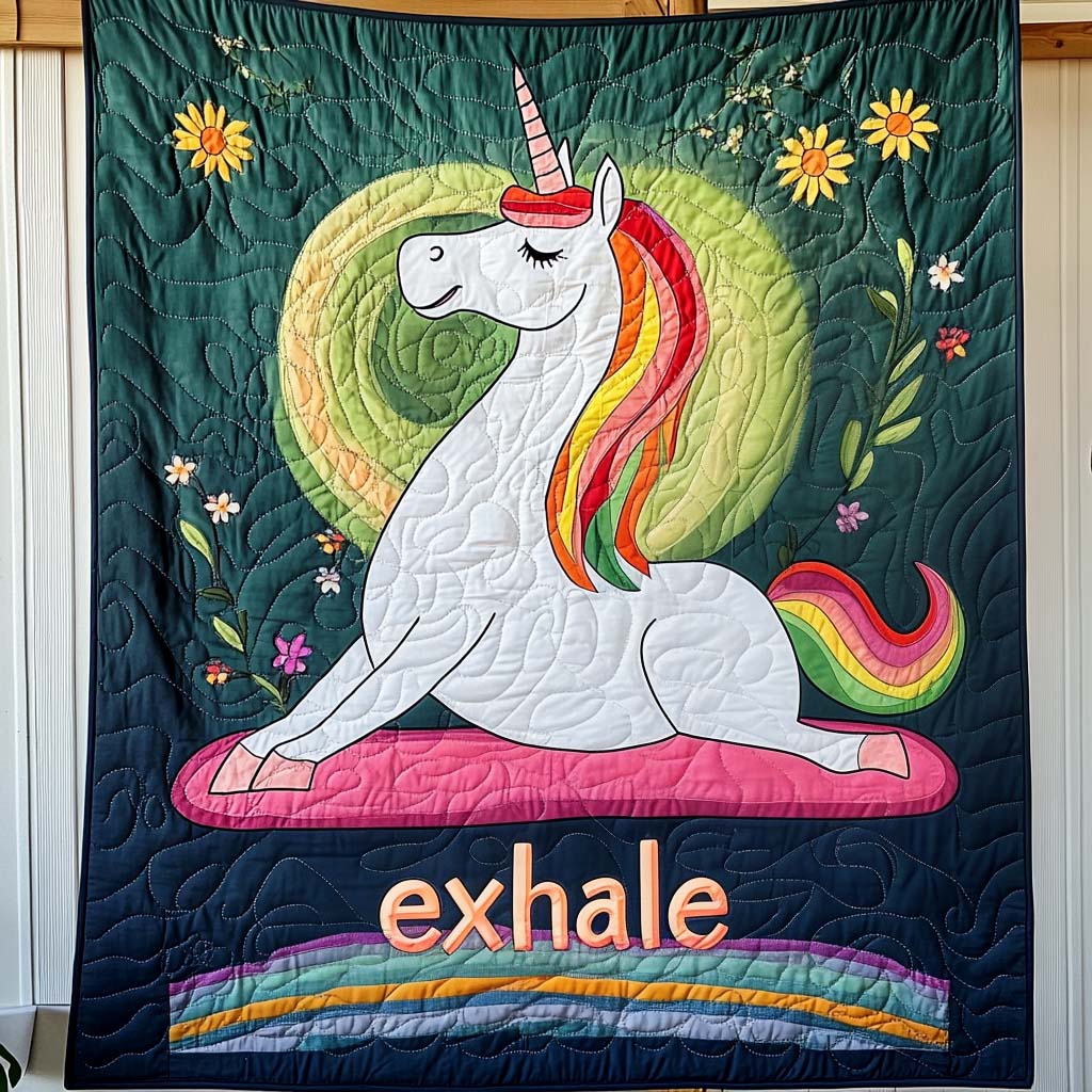 Lotus Spirit Quilted Blanket - Throw (55" x 60")
