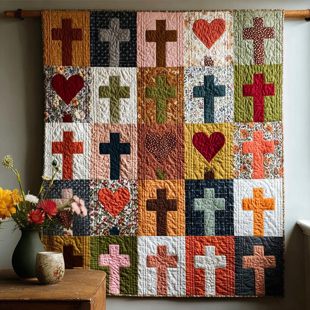 Loved By Him Quilted Blanket - Baby (30" x 40") - Pack 1