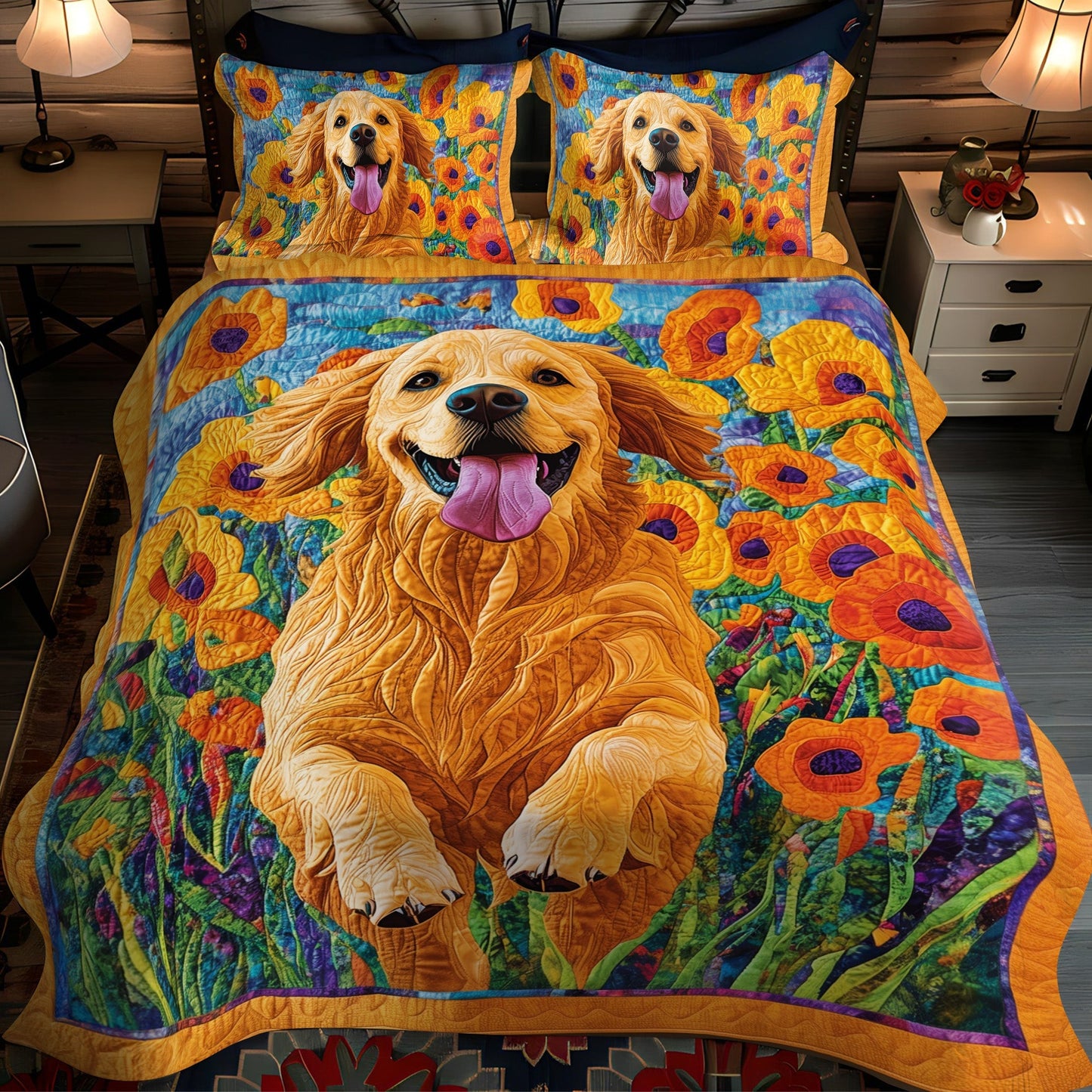 Loyal Friend 3-Piece Quilted Bedding Set - Single (59" x 70")