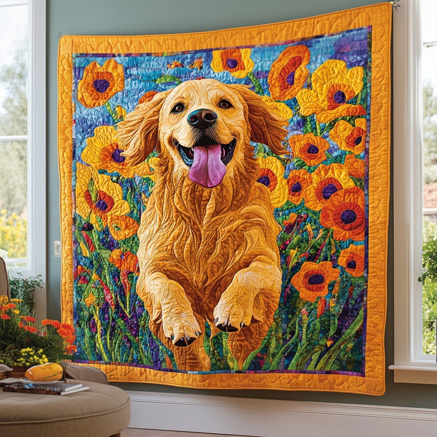 Loyal Friend Quilted Blanket - Throw (55" x 60")