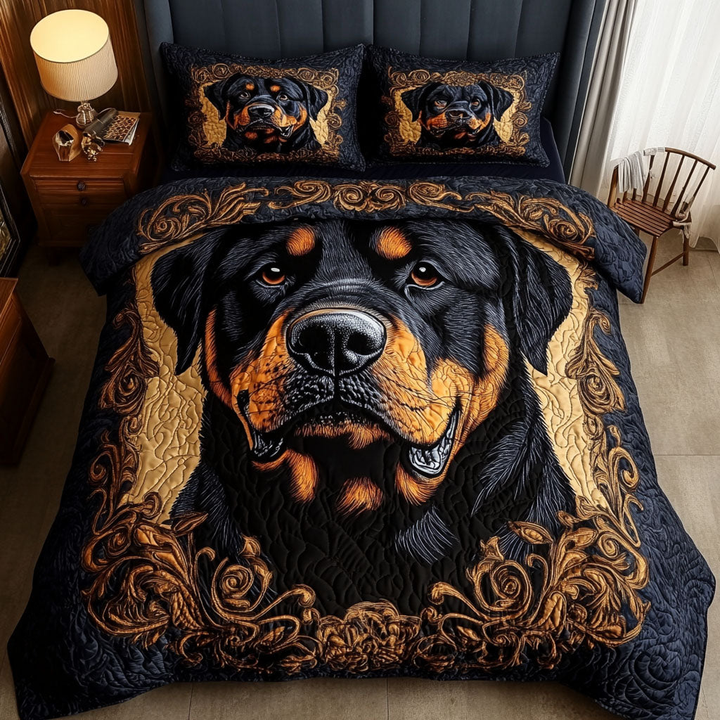 Loyal Eyes 3-Piece Quilted Bedding Set - Single (59" x 70")