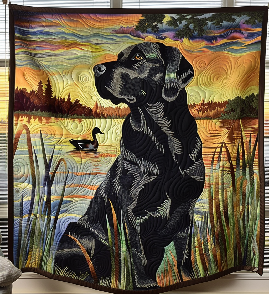 Loyal Hunter Quilted Blanket - Throw (55" x 60")