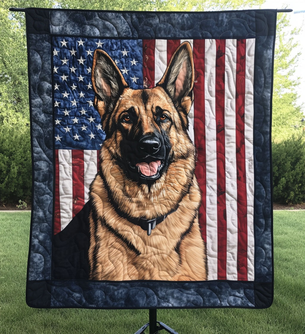 Loyal Patriot Quilted Blanket - Throw (55" x 60")
