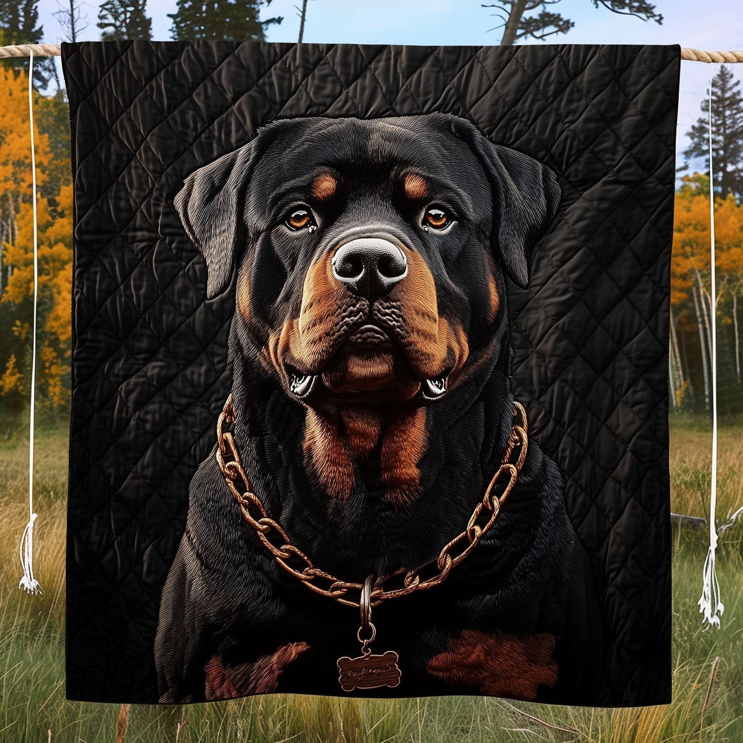 Loyal Paws Quilted Blanket - Throw (55" x 60")