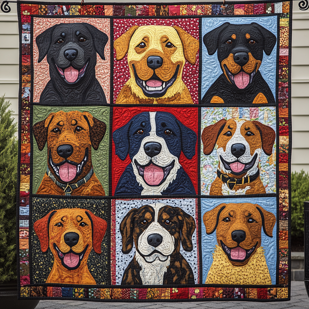 Loyal Protector Quilted Blanket - Throw (55" x 60")