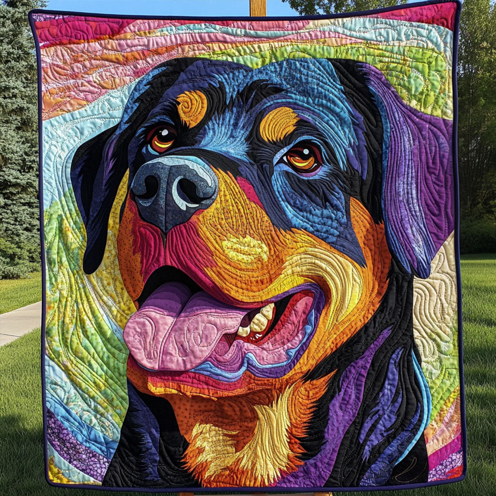 Loyal Rott Heart Quilted Blanket - Baby (30" x 40")