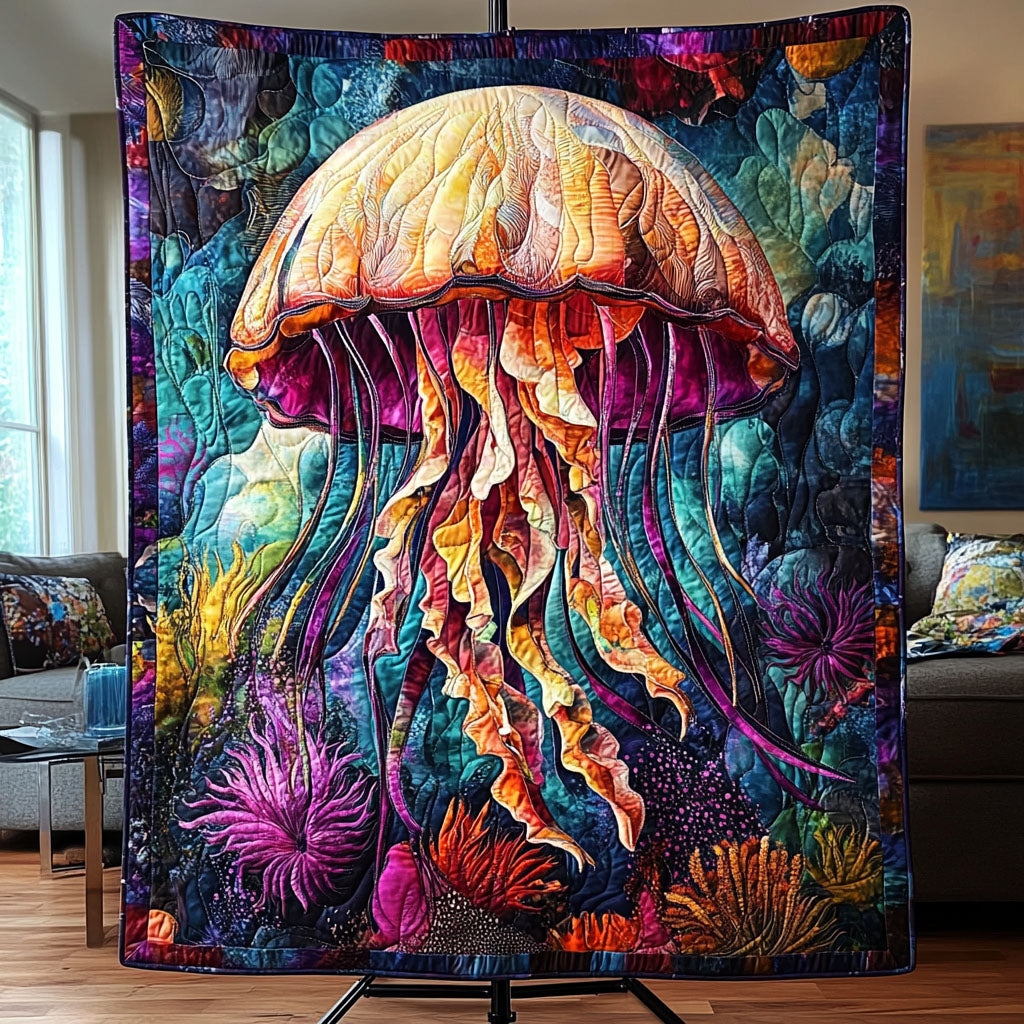 Luminescent Sea Dance Quilted Blanket - Baby (30" x 40")