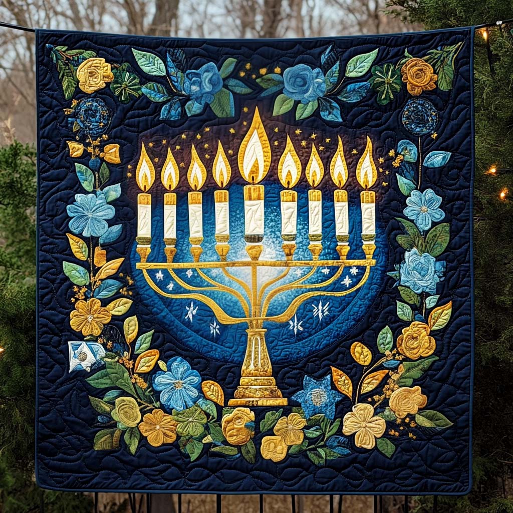 Luminous Celebration Quilted Blanket - Throw (55" x 60")