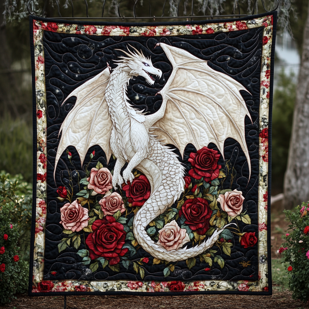 Lunar Scales Quilted Blanket - Throw (55" x 60")