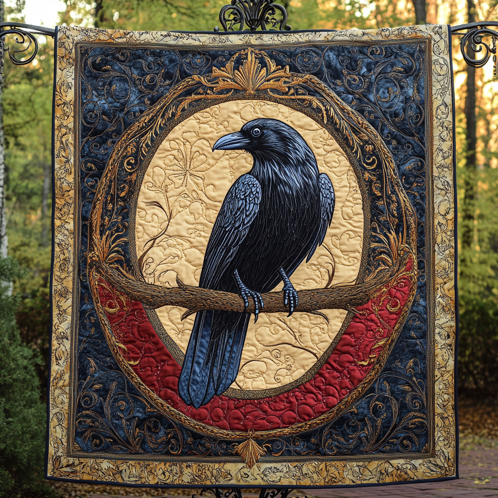 Lunar Whisper Quilted Blanket - Throw (55" x 60")