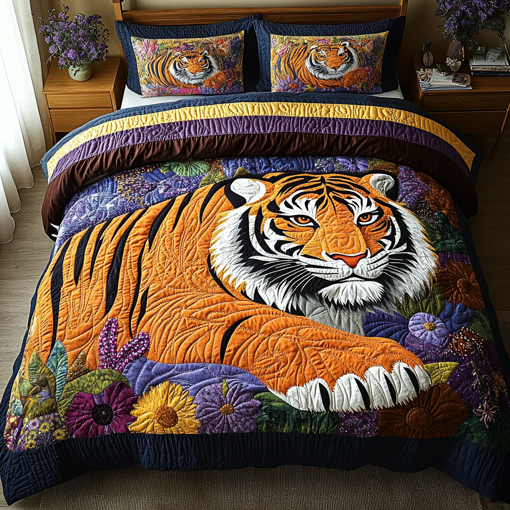 Lush Lair Quilted Bedding Set - Single (59" x 70")