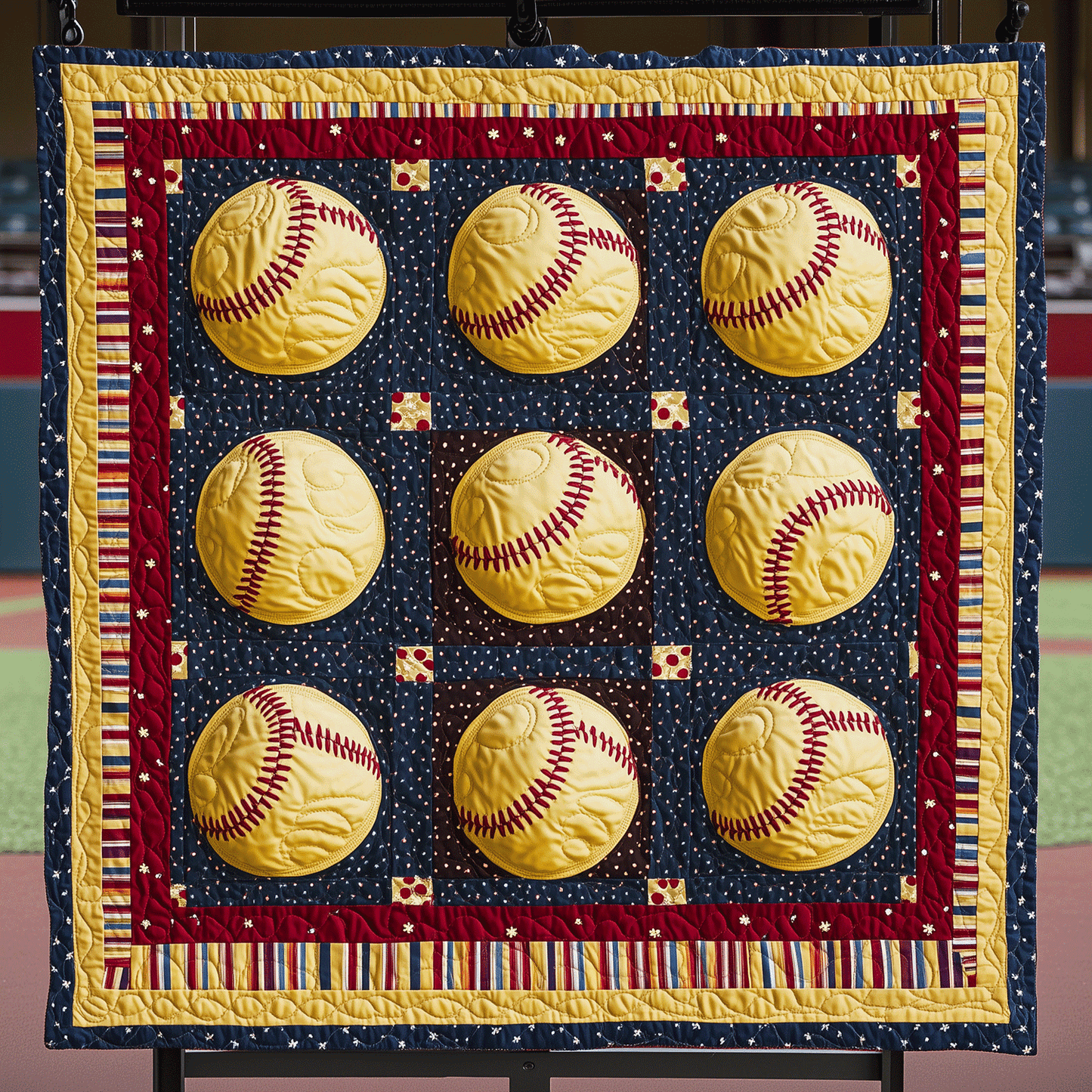 MVP Softball Quilted Blanket - Throw (55" x 60")