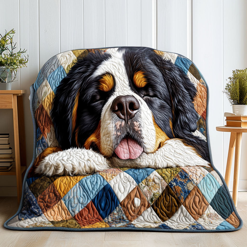 Majestic Bernese Quilted Blanket - Throw (55" x 60")