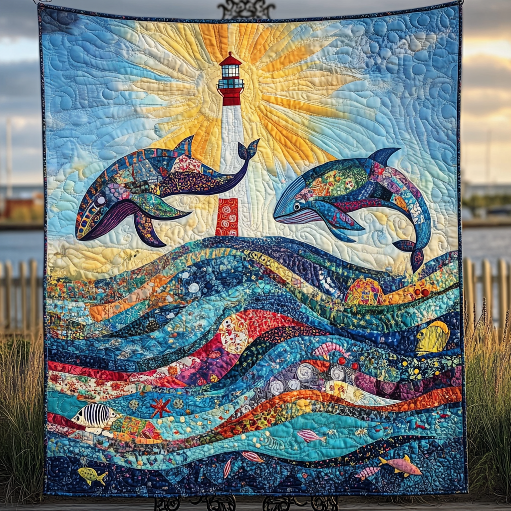 Majestic Depths Quilted Blanket - Throw (55" x 60")