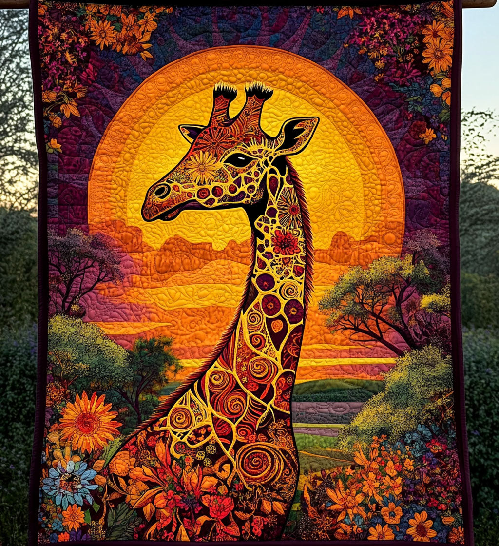 Majestic Giraffe Quilted Blanket - Throw (55" x 60")