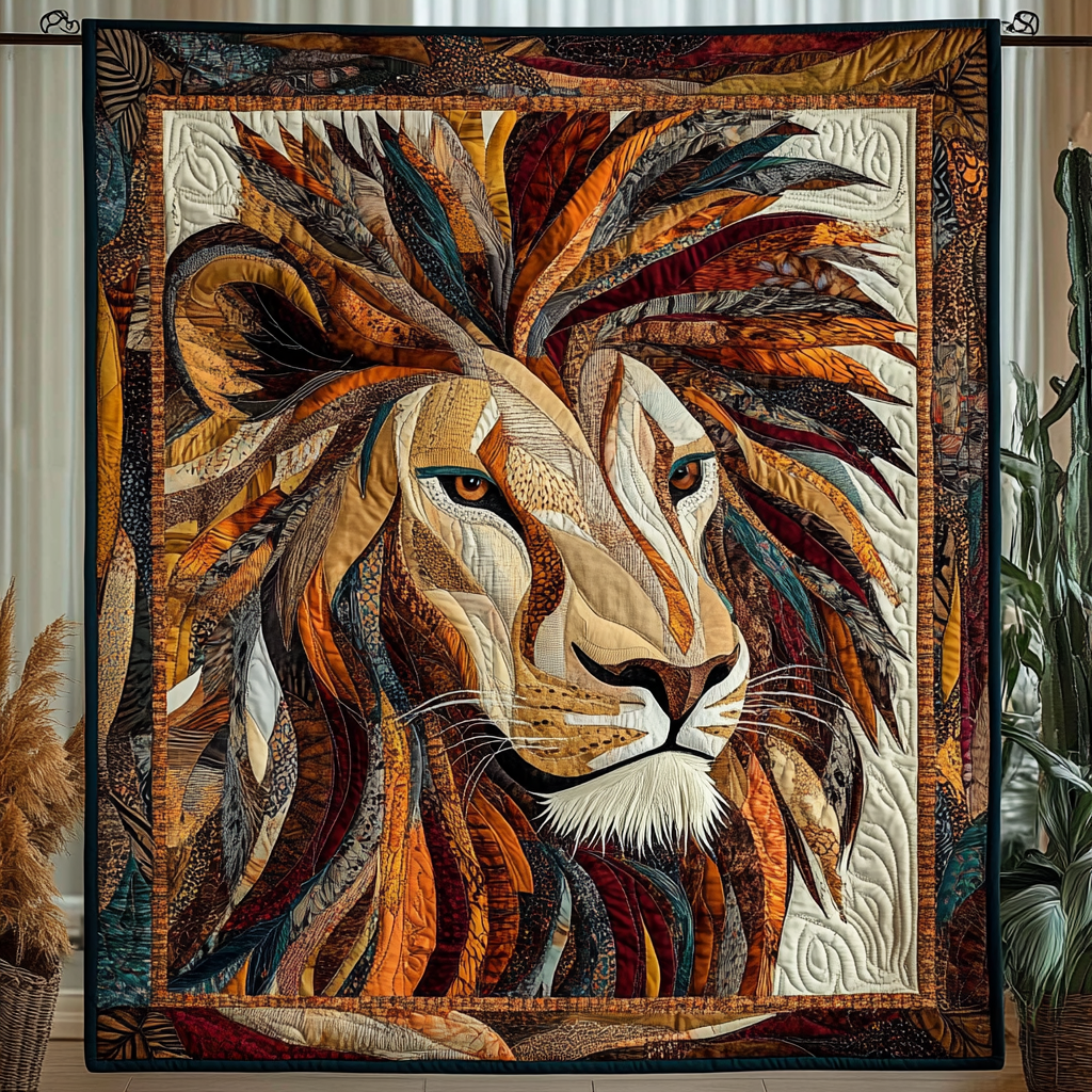 Majestic Mane Quilted Blanket - Throw (55" x 60")