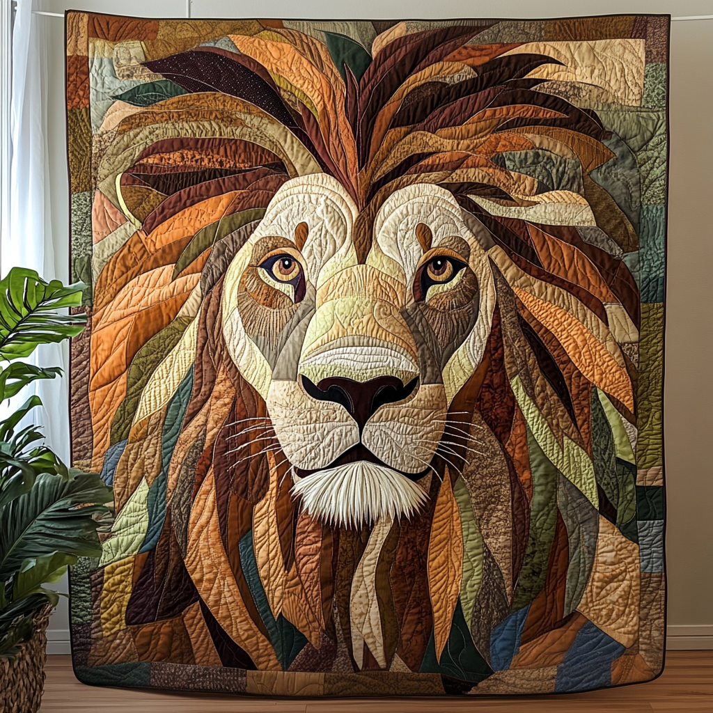Majestic Mane Quilted Blanket - Throw (55" x 60")